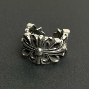 Chrome Hearts Double Floral Adjustable Ring